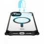 Coque R Sling MagSafe2.0 IP15 Transp Noir NO cable