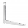 InLine® Bracket for split air conditioner outdoor unit or heat pump, wall bracket, white