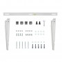 InLine® Bracket for split air conditioner outdoor unit or heat pump, wall bracket, white