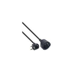 InLine® Power Extension Cable angeld Type F black 3m