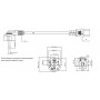 15pcs. Bulk-Pack InLine® Power cable, CEE7/7 angled to IEC-C13, black, H05VV-F, 5m