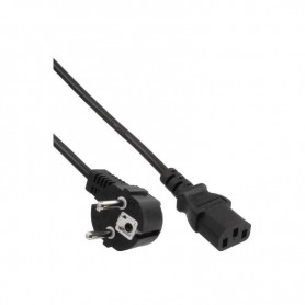 25pcs. pack Bulk-Pack InLine® Power cable, CEE7/7 angled to IEC-C13, black, H05VV-F, 2.5m