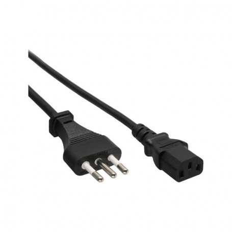 40pcs. Bulk-Pack InLine® Power Cable Mains Plug Italy Type L to IEC C13 connector 1.8m