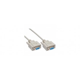 45pcs. Bulk-Pack InLine® Null Modem Cable DB9 female to female 2m