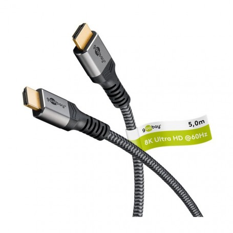 Câble HDMI™ Ultra Haute Vitesse, 0,5 m, Sharkskin Greyconnecteur HDMI™ (type A) connecteur HDMI™ (type A)