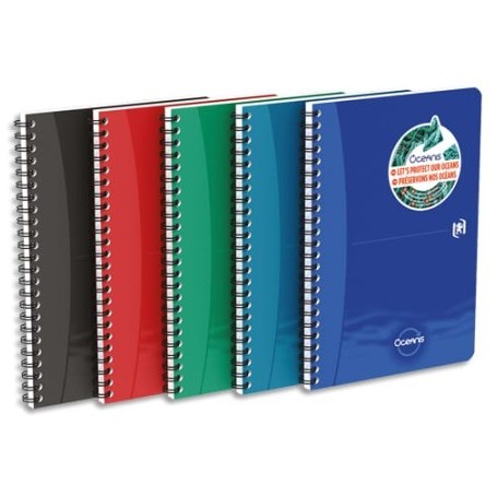 Oxford Office Cahier spirale "Oceanis", A4, PP, quadrill