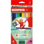 Kores Crayon de couleur "Kolores JUMBO", tui carton de 24