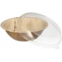 STARPAK Bol en feuille de palmier avec couvercle, 800 ml