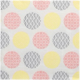 PAPSTAR Serviette motif "ROYAL Collection Rococo", jaune/