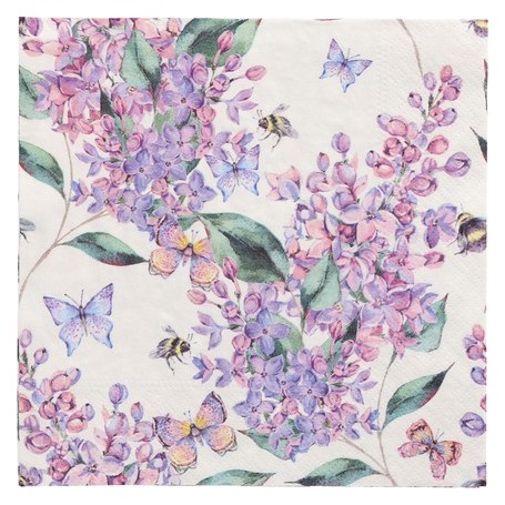 PAPSTAR Serviette motif "Lilac Dream", 330 x 330 mm
