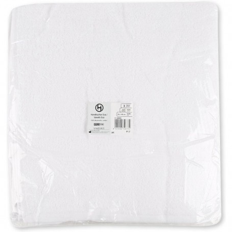 Lot de 3 : HYGOSTAR Serviette de toilette Eco, 700 x 1.400 mm, blanc 