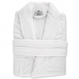 HYGOSTAR Peignoir de bain col chle, taille S, blanc