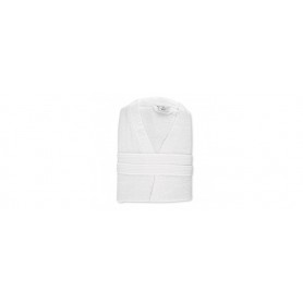 HYGOSTAR Peignoir de bain Kimono, taille XL, en coton, blanc