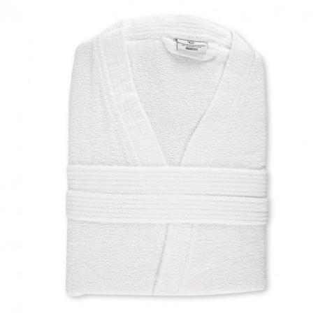 HYGOSTAR Peignoir de bain Kimono, taille XL, en coton, blanc