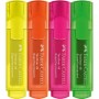 FABER-CASTELL Surligneur TEXTLINER 1546, tui en carton de 4