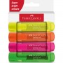 FABER-CASTELL Surligneur TEXTLINER 1546, tui en carton de 4