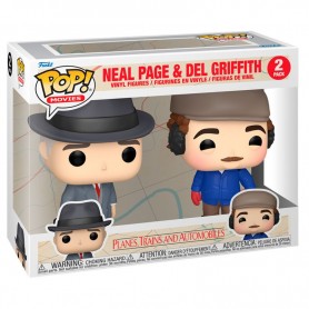 POP pack 2 figures Planes Trains and Automobiles Neal Page &38 Del Griffith