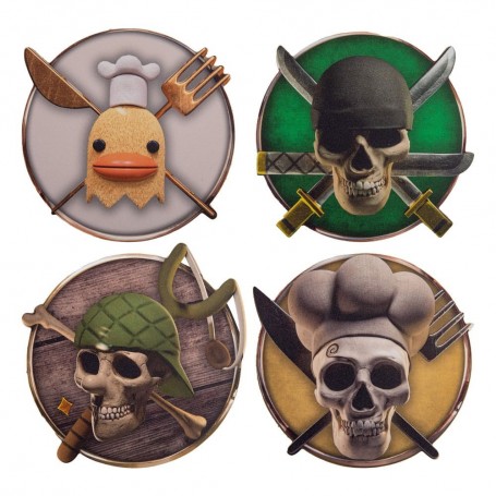 One Piece pack 4 sous-verres Characters 2