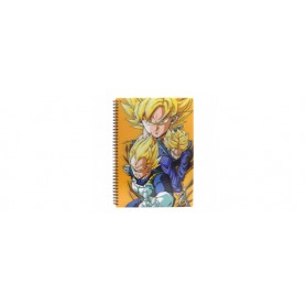 Dragon Ball cahier effet 3D Saiyans