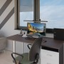 Hansa Lampe de bureau LED "Flow", avec pince, anthracite