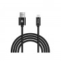 alkaya Speed Flex Datenkabel Hochglanz 12W, 1m schwarz
