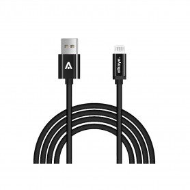 alkaya Speed Flex Datenkabel Hochglanz 12W, 1m schwarz