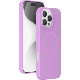 Coque Silicone Magsafe IP16 Pro Max Rose