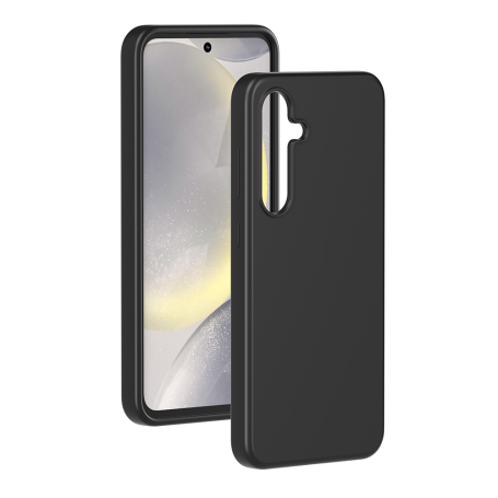 Coque Silicone Soft Touch Galaxy S24 FE Noir