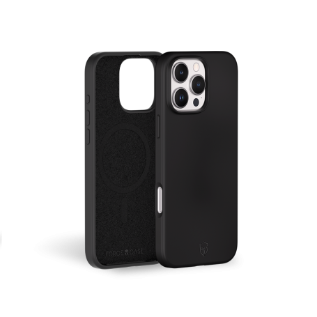 Coque Silicone Renforcée Magsf IP16 PM Titane Noir