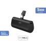 Powerbank 5000mAh USBC PD connecteur intégré Noir