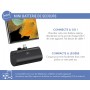 Powerbank 5000mAh USBC PD connecteur intégré Noir