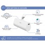 Powerbank 5000mAh USBC PD connecteur intégré Blanc