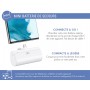 Powerbank 5000mAh USBC PD connecteur intégré Blanc