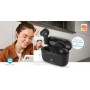 Écouteurs entièrement sans fil | Hybrid (ENC + ANC) | Bluetooth® | Durée de lecture maximale de batterie: 36 heures | Contrôle tactile | Boîtier de charge | Étui de chargement sans fil | Microphone intégré | Support de commande vocale | Noir