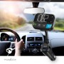 Transmetteur FM audio pour voiture | Appels Mains Libres | Appels mains libres | 2 \" | Écran noir blanc | Bluetooth® | PD 20 W / QC 3.0 | Charge rapide | Amplification des basses | Google Assistant / Siri | Noir