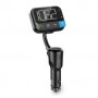 Transmetteur FM audio pour voiture | Appels Mains Libres | Appels mains libres | 2 \" | Écran noir blanc | Bluetooth® | PD 20 W / QC 3.0 | Charge rapide | Amplification des basses | Google Assistant / Siri | Noir