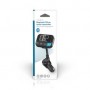 Transmetteur FM audio pour voiture | Appels Mains Libres | Appels mains libres | 2 \" | Écran noir blanc | Bluetooth® | PD 20 W / QC 3.0 | Charge rapide | Amplification des basses | Google Assistant / Siri | Noir