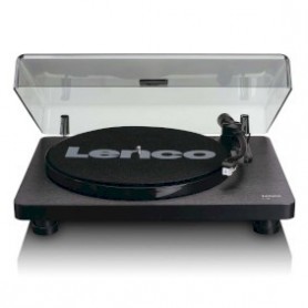 Platine vinyle en bois avec cartouche MMC et encodage PC Noir