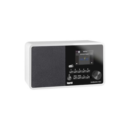 DABMAN i150 Radio hybride compacte pour Internet / DAB+ / FM Blanc