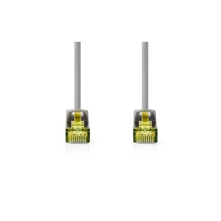 Câble réseau CAT7 | S/FTP | RJ45 Male | RJ45 Male | 0.25 m | Snagless | Rond | LSZH | Gris | Label
