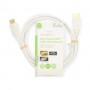 Câble HDMI Haute Vitesse avec ethernet | HDMI™ Connecteur | HDMI™ Connecteur | 4K@60Hz | ARC | 18 Gbps | 2.00 m | Rond | PVC | Blanc | Label