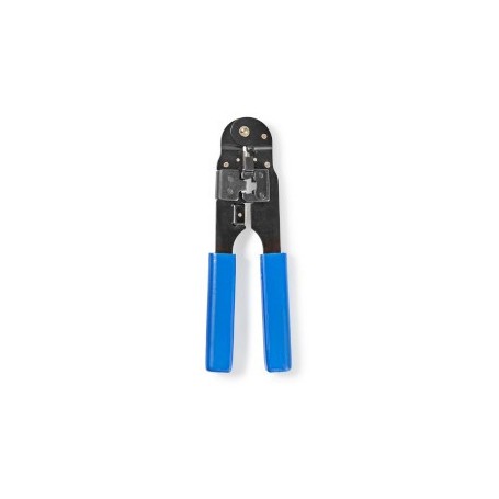 Pince à Sertir | CAT5e / CAT6 / CAT6a | Coupe / Décapage / Pince | ABS / Acier | Bleu