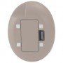 Babyfoon Full Eco DECT, blanc/taupe