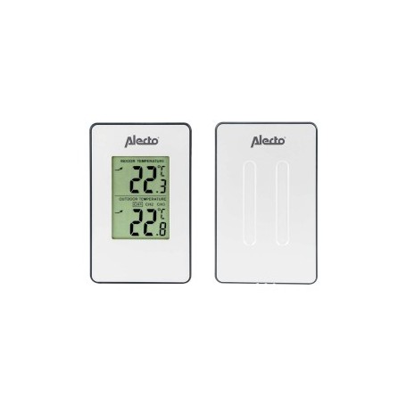 Station météo avec capteur sans fil blanc