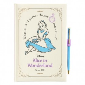 Disney Alice in Wonderland A5 premium notebook + pen