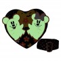 Loungefly Disney Mickey &38 Minnie Floral Ghost shoulder bag