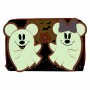 Loungefly Disney Mickey &38 Minnie Floral Ghost wallet