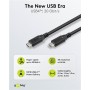 Câble USB-C™, USB4™, 100 W, 20 Gbit/s, Power Delivery, 0,5 mConnecteur USB-C™ Connecteur USB-C™