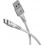 Câble Textile USB-C™ vers USB-A Super-Doux avec Connecteurs Métalliques, 1 m, blanccâble de connexion élégant et extra-robuste pour les appareils dotés d\'un connecteur USB-A ou USB-C™