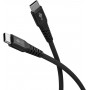 Câble Textile USB-C™ Super-Doux avec Connecteurs Métalliques, 1 m, noircâble de connexion élégant et extra-robuste pour les appareils dotés d\'un connecteur USB-C™